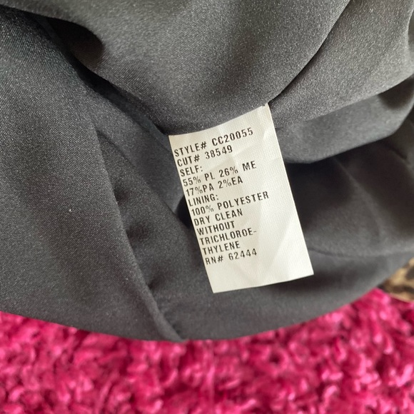 NWT Nicole Miller Leopard Print Ruched Dress - Picture 12 of 14